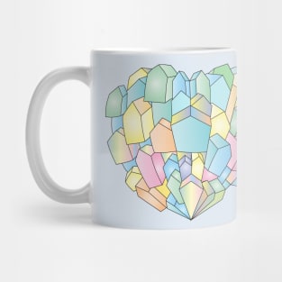 Heart of houses pastel Mug
